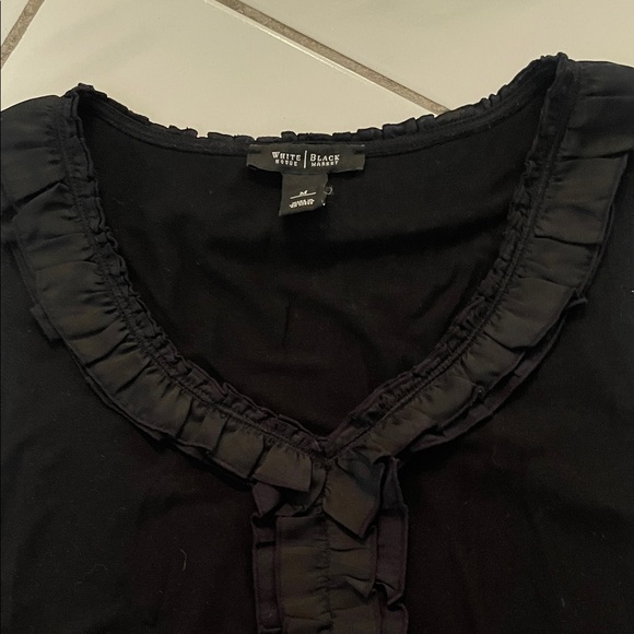 Black Ruffled Tank Top - Picture 3 of 6